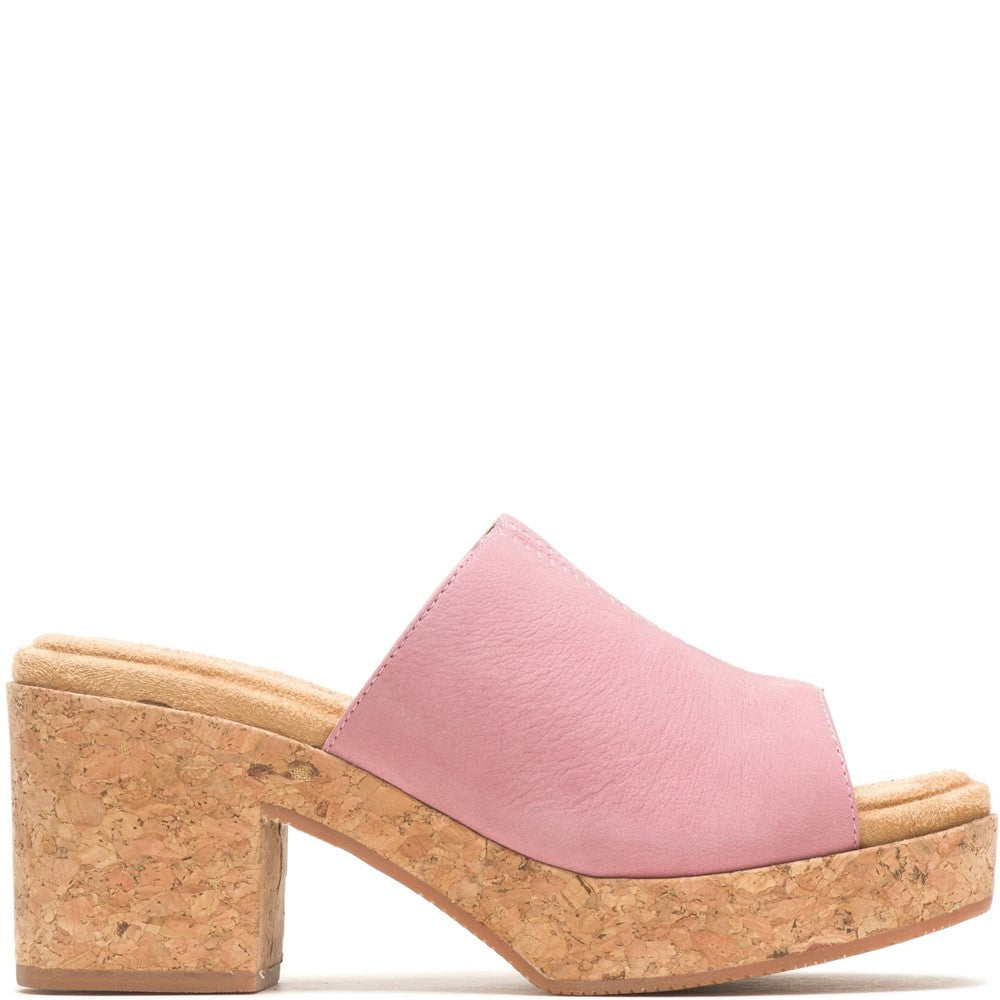 Ladies Heeled Sandals Blush Hush Puppies Poppy Slide