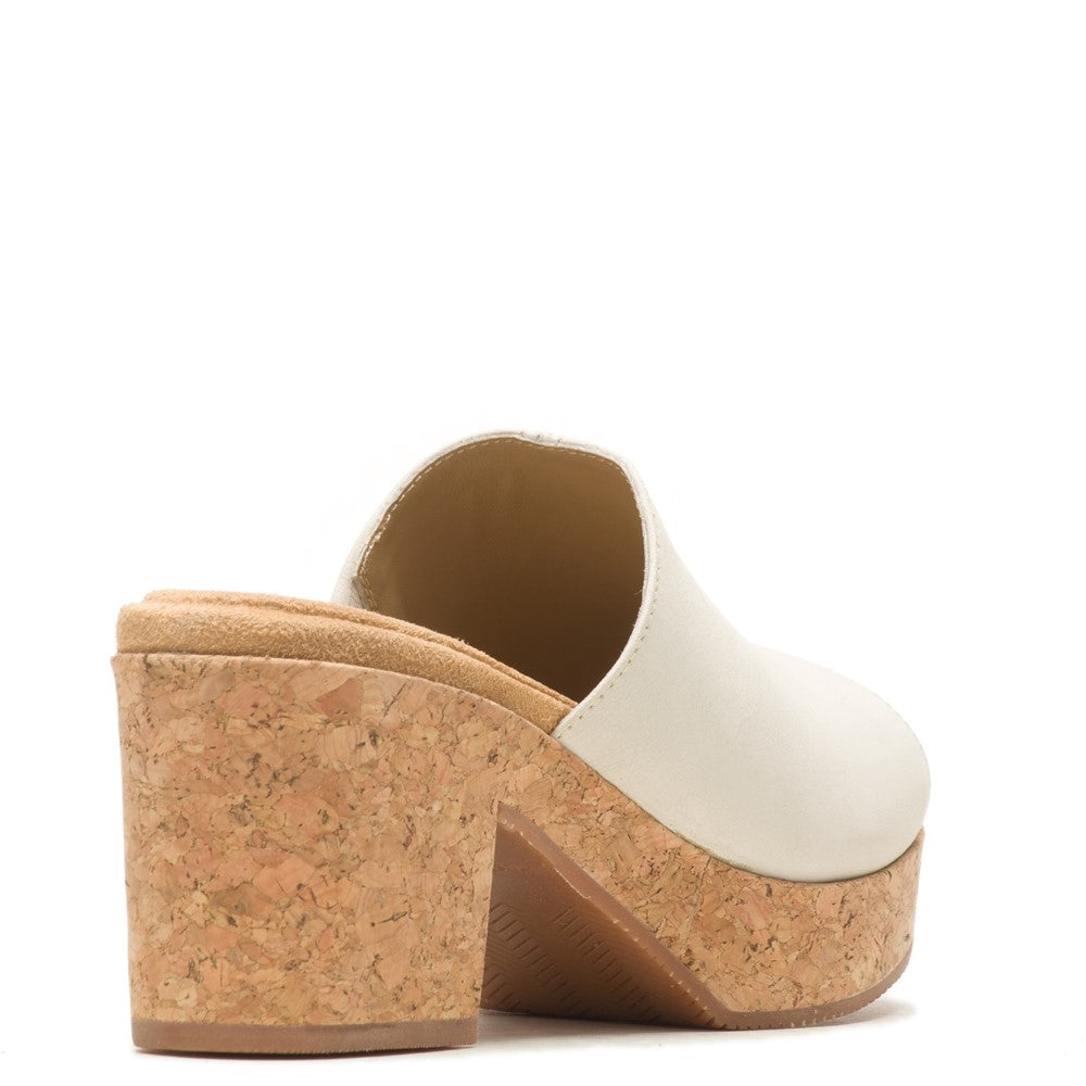 Ladies Heeled Sandals Cream Hush Puppies Poppy Slide