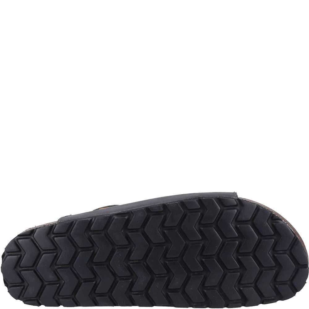Sandal Mens Summer Black Hush Puppies Nash Slider