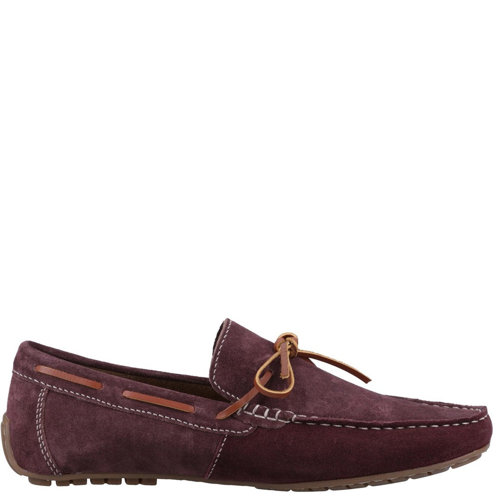Slip On Mens Summer Bordeaux Hush Puppies Reuben Boat Shoe