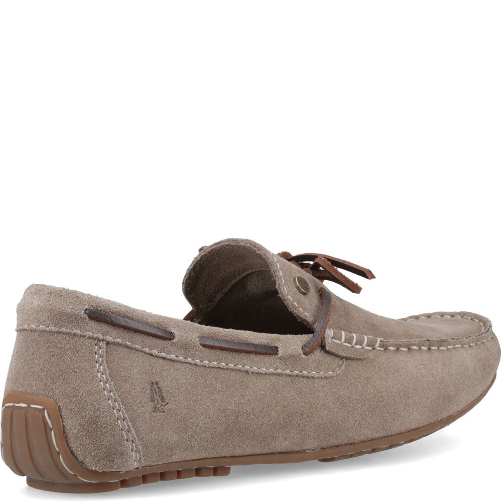 Slip On Mens Summer Taupe Hush Puppies Reuben Boat Shoe