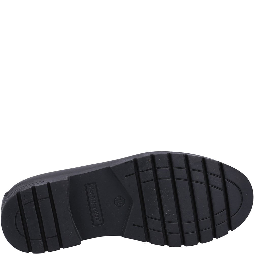 Girls BTS FLFR Black Hush Puppies Hazel Loafer SNR Shoe