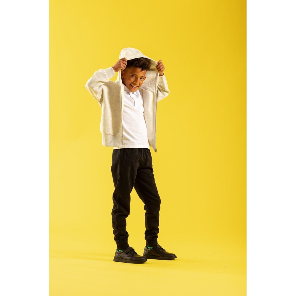 Boys BTS FLFR Black Hush Puppies Rowan JNR Shoe