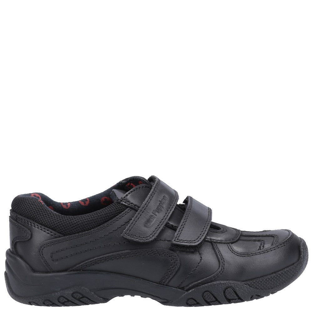 Boys BTS Black XL Hush Puppies Jezza 2 Senior School Shoe