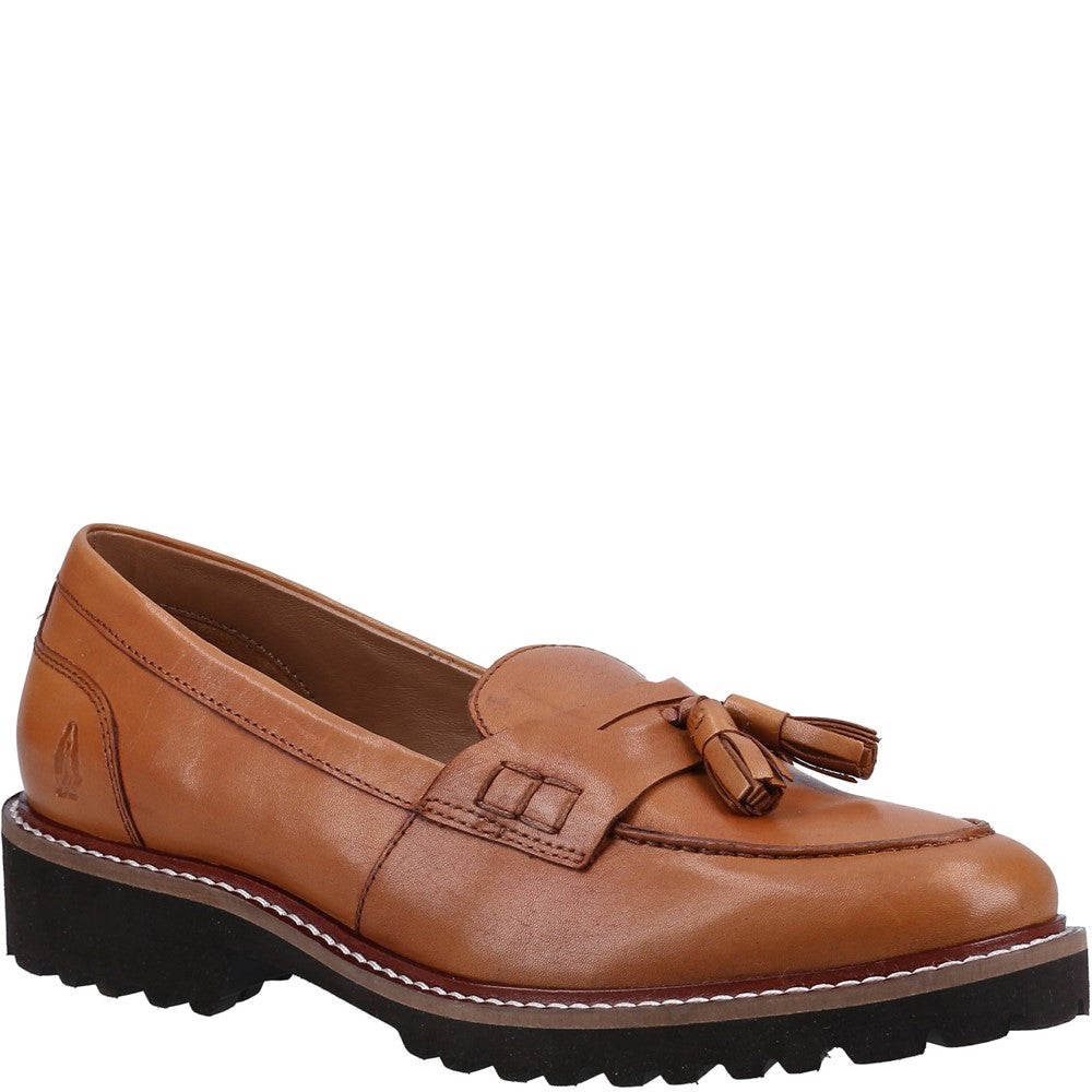 Slip On Ladies Shoes Tan Hush Puppies Ginny Loafer
