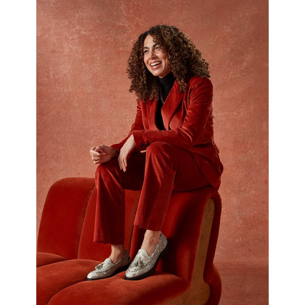 Slip On Ladies Shoes Snake Hush Puppies Ginny Loafer