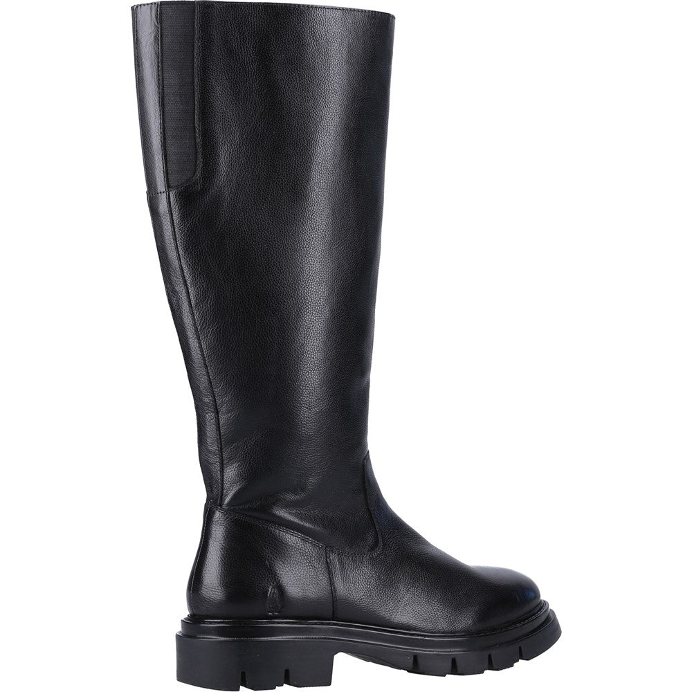 Ladies Long Boots Black Hush Puppies Rowan Boot