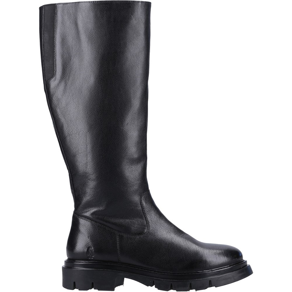 Ladies Long Boots Black Hush Puppies Rowan Boot