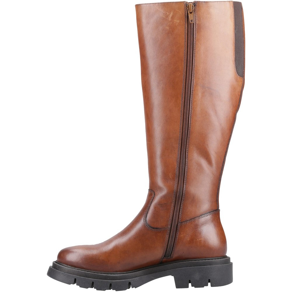 Ladies Long Boots Brown Hush Puppies Rowan Boot