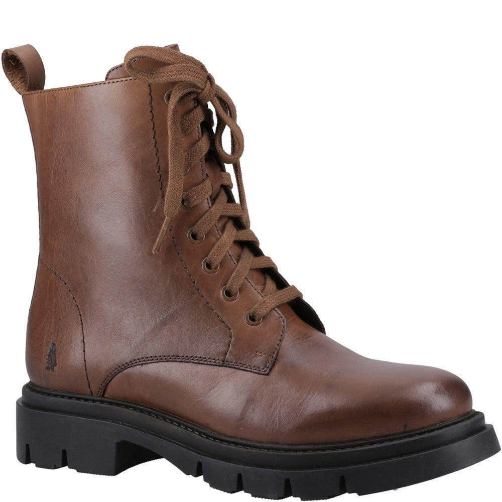 Ladies Ankle Boots Brown Hush Puppies Rhea Lace Boot