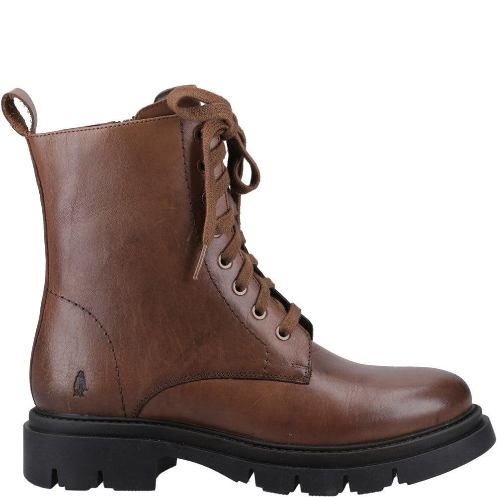 Ladies Ankle Boots Brown Hush Puppies Rhea Lace Boot