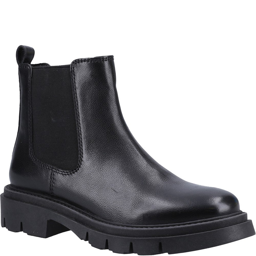 Ladies Ankle Boots Black Hush Puppies Raya Chelsea Boot
