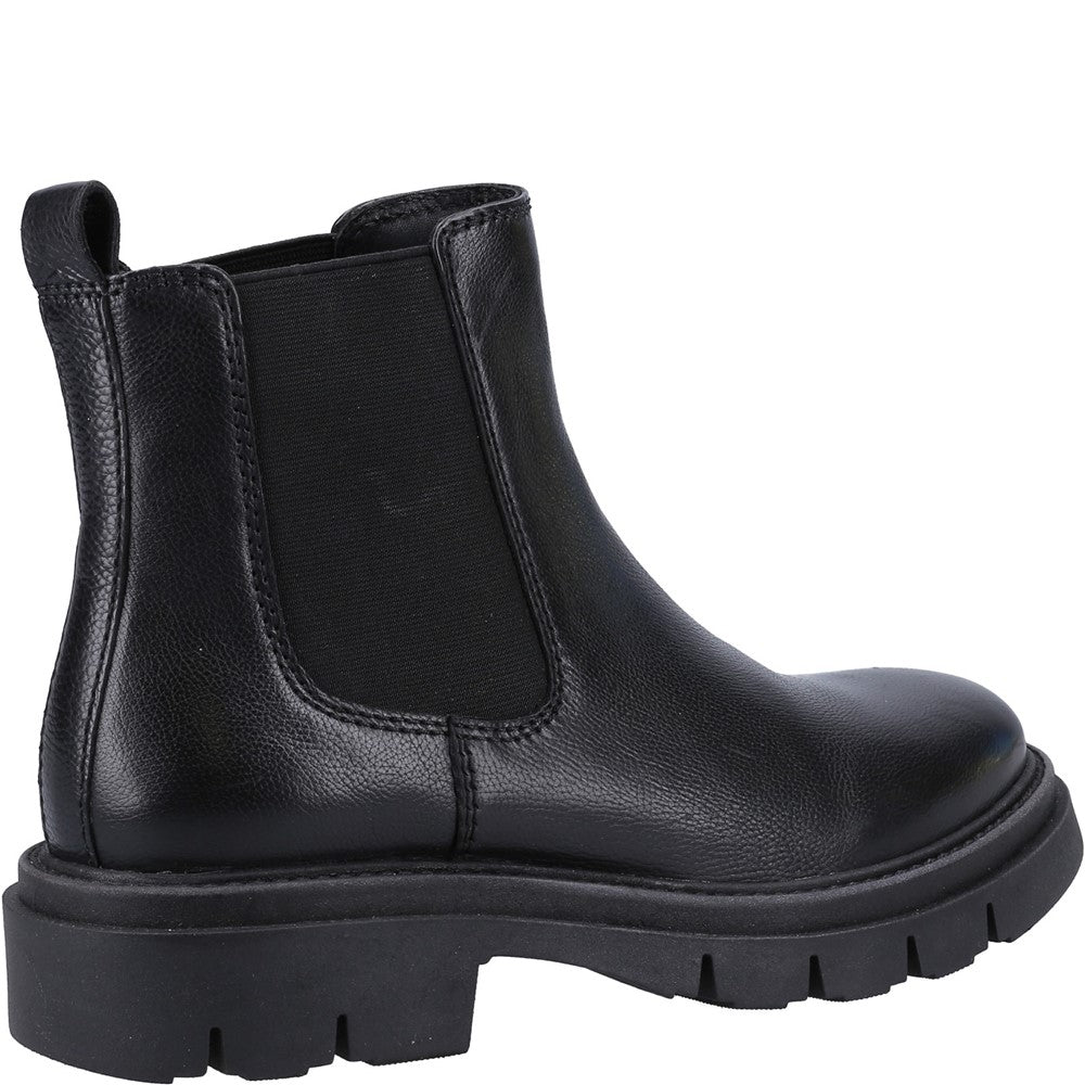 Ladies Ankle Boots Black Hush Puppies Raya Chelsea Boot