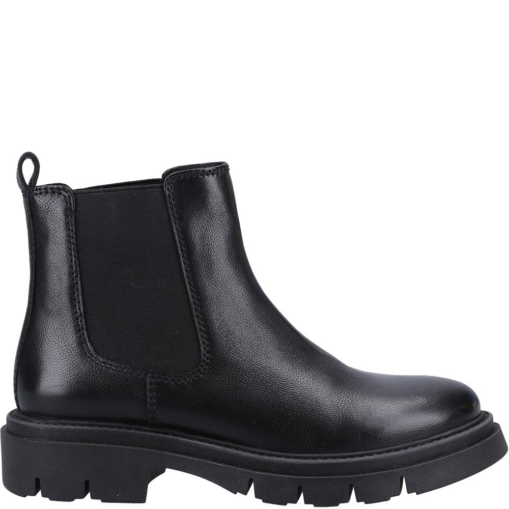 Ladies Ankle Boots Black Hush Puppies Raya Chelsea Boot