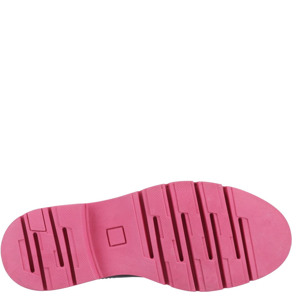 Ladies Ankle Boots Black/Pink Hush Puppies Raya Chelsea Boot
