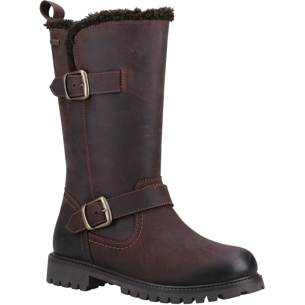 Ladies Mid Boot Brown Hush Puppies Winnie Boot