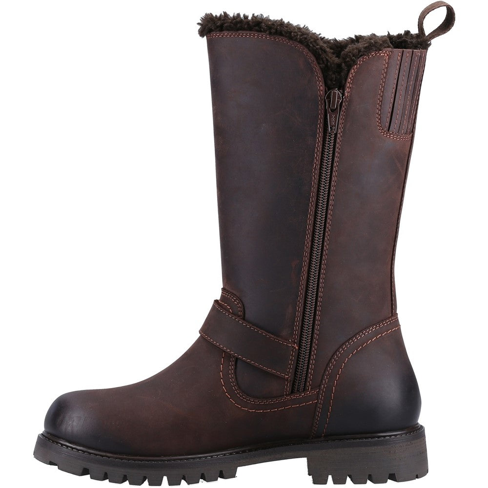 Ladies Mid Boot Brown Hush Puppies Winnie Boot