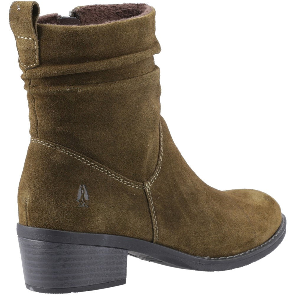 Ladies Ankle Boots Khaki Hush Puppies Iris Boot