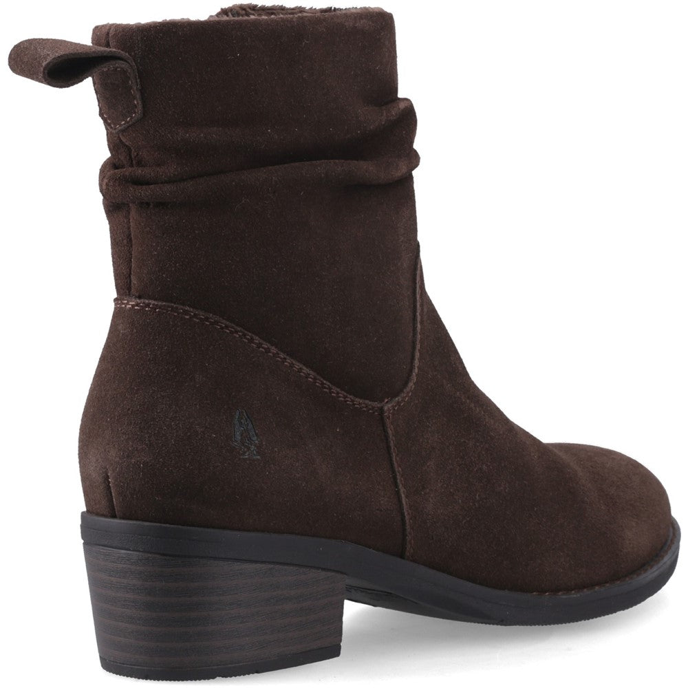 Ladies Ankle Boots Chocolate Hush Puppies Iris Boot