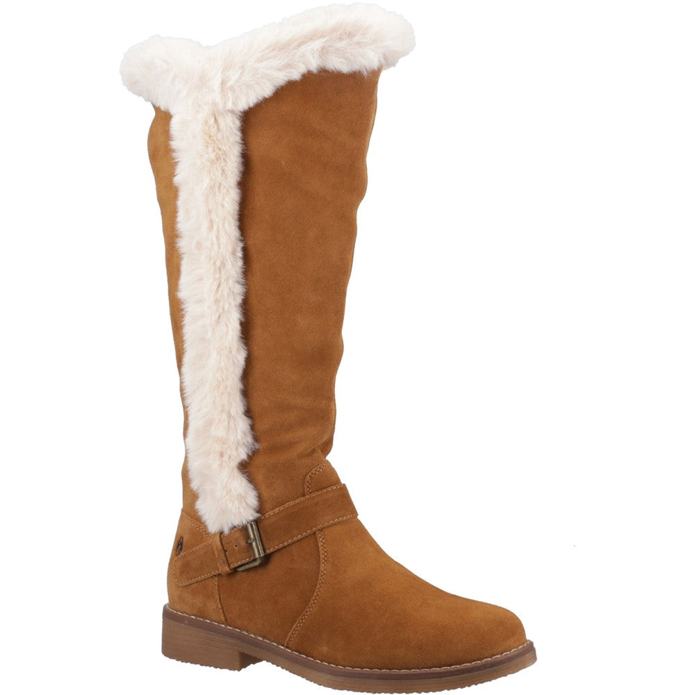 Hush puppies tan boots hotsell