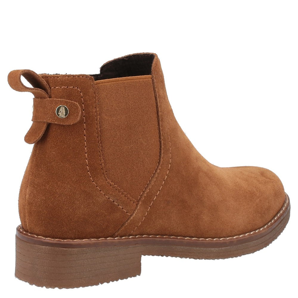 Ladies Ankle Boots Tan Hush Puppies Maddy Wide Boot