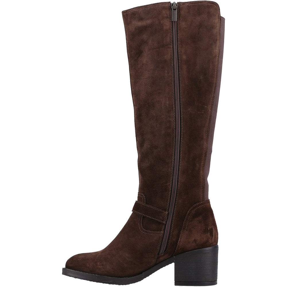 Ladies Long Boots Brown Hush Puppies Heidi Boot