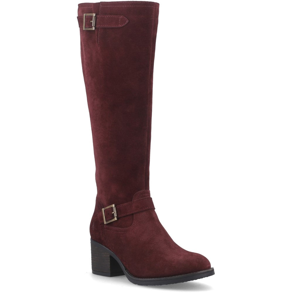Ladies Long Boots Bordo Hush Puppies Heidi Boot