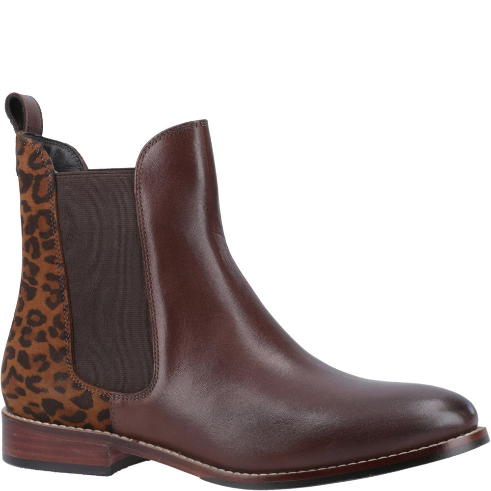 Ladies Ankle Boots Leopard Hush Puppies Colette Boot