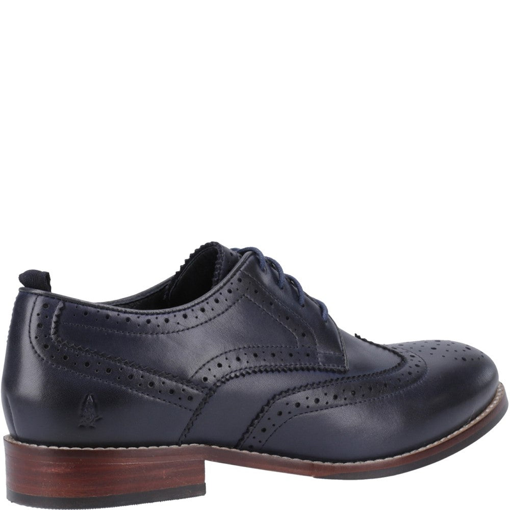 Lace Ladies Shoes Navy Hush Puppies Natalia Brogue