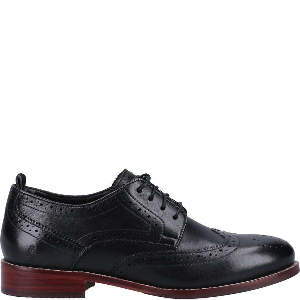 Lace Ladies Shoes Navy Hush Puppies Natalia Brogue