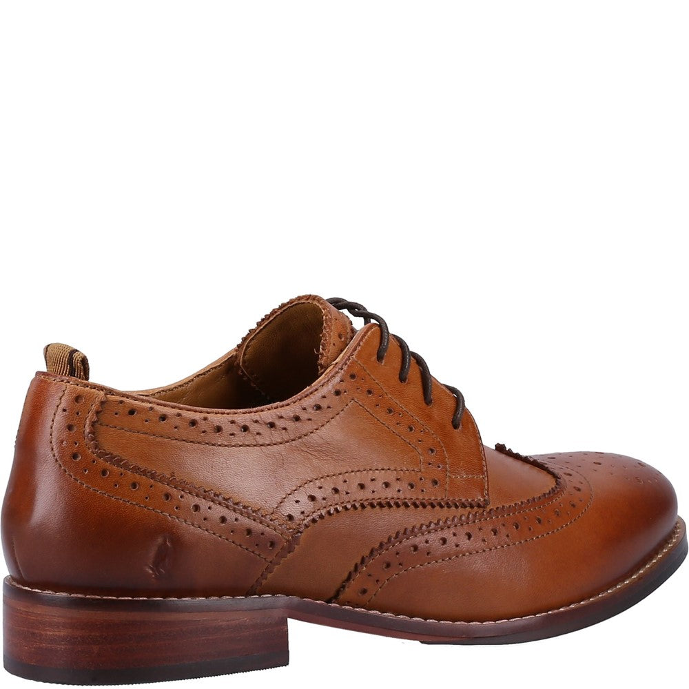 Lace Ladies Shoes Tan Hush Puppies Natalia Brogue