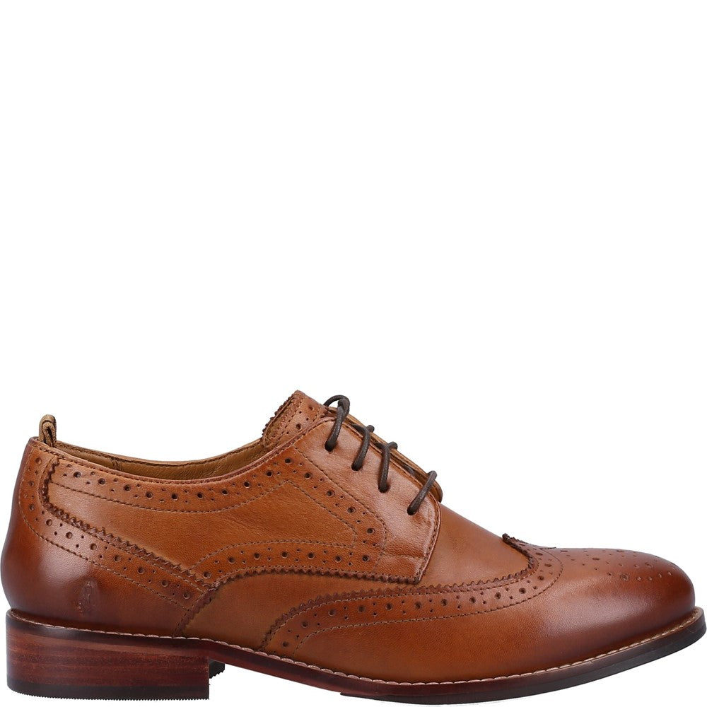 Lace Ladies Shoes Tan Hush Puppies Natalia Brogue