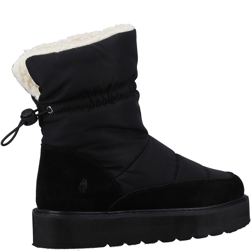 Classic Ladies Slippers Black Hush Puppies Hush Puffies Slippers