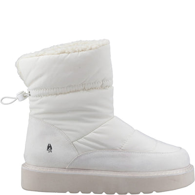 Hush Puppies Hush Puffies Slippers White — faux fur lined memory foam slipper