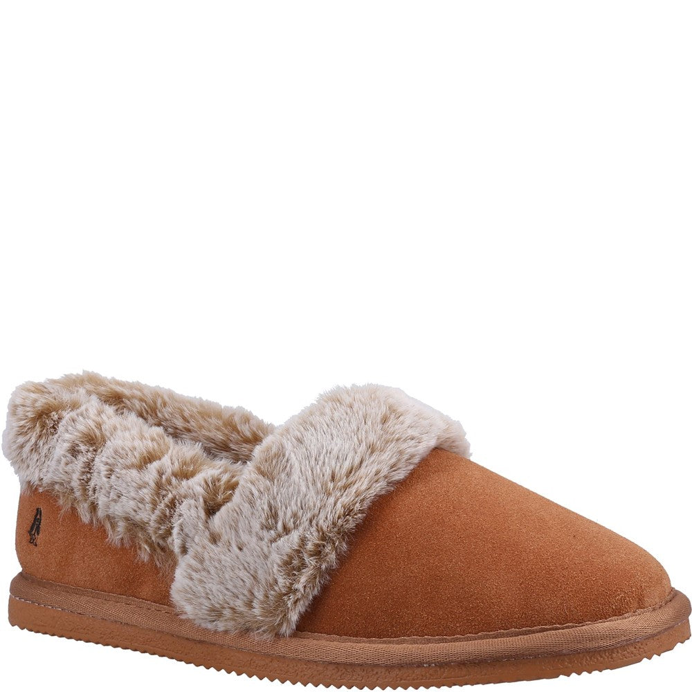 Classic Ladies Slippers Tan Hush Puppies Ariel Slipper