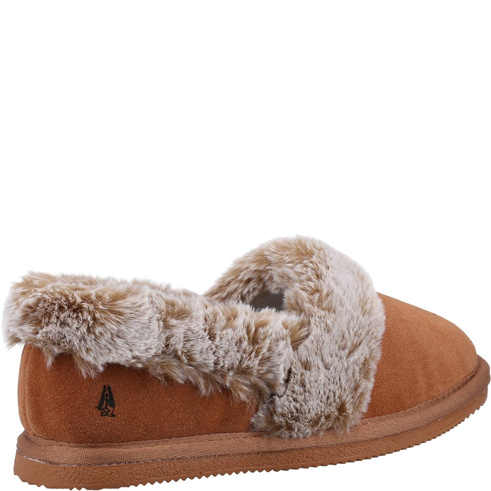 Classic Ladies Slippers Tan Hush Puppies Ariel Slipper