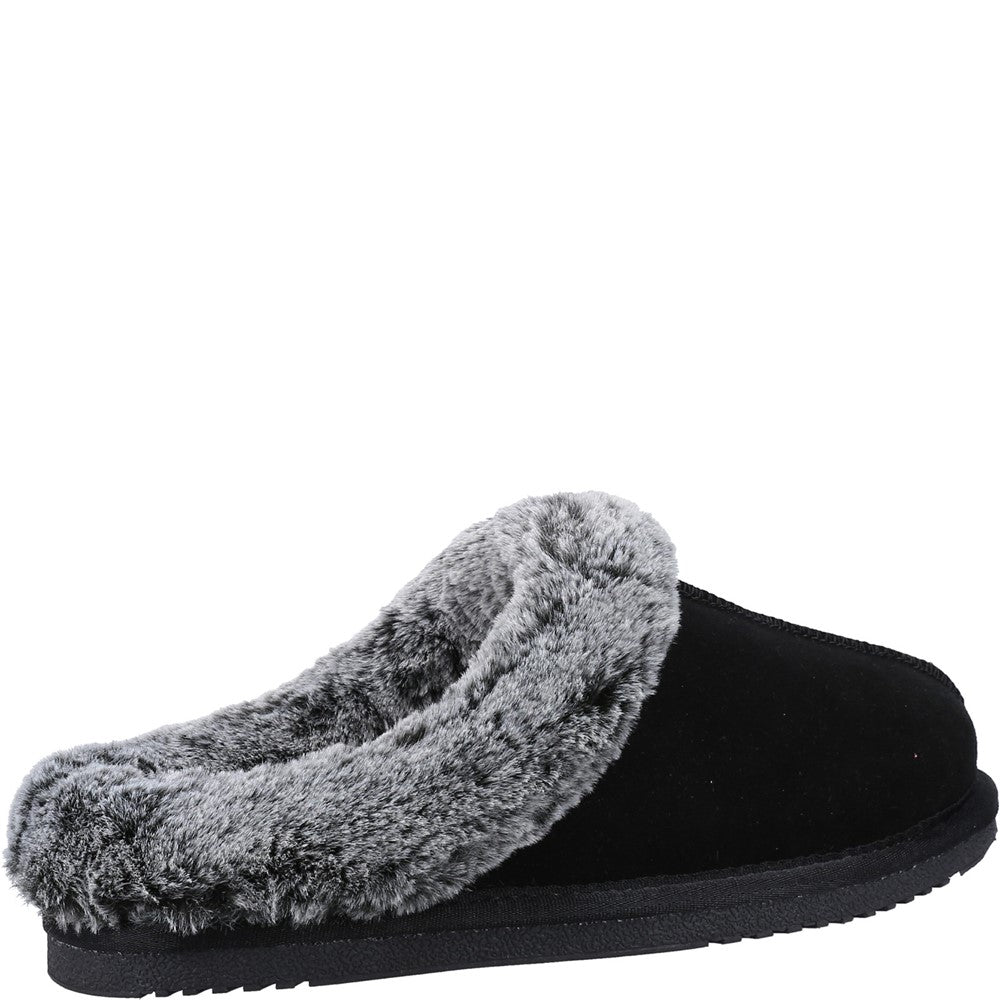 Classic Ladies Slippers Black Hush Puppies Amara Slipper