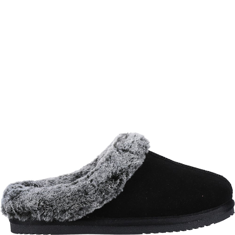 Classic Ladies Slippers Black Hush Puppies Amara Slipper
