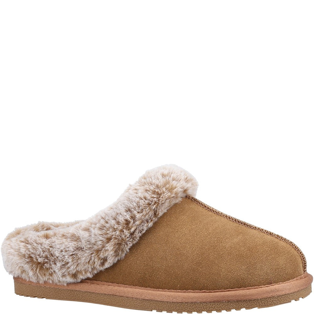 Classic Ladies Slippers Tan Hush Puppies Amara Slipper