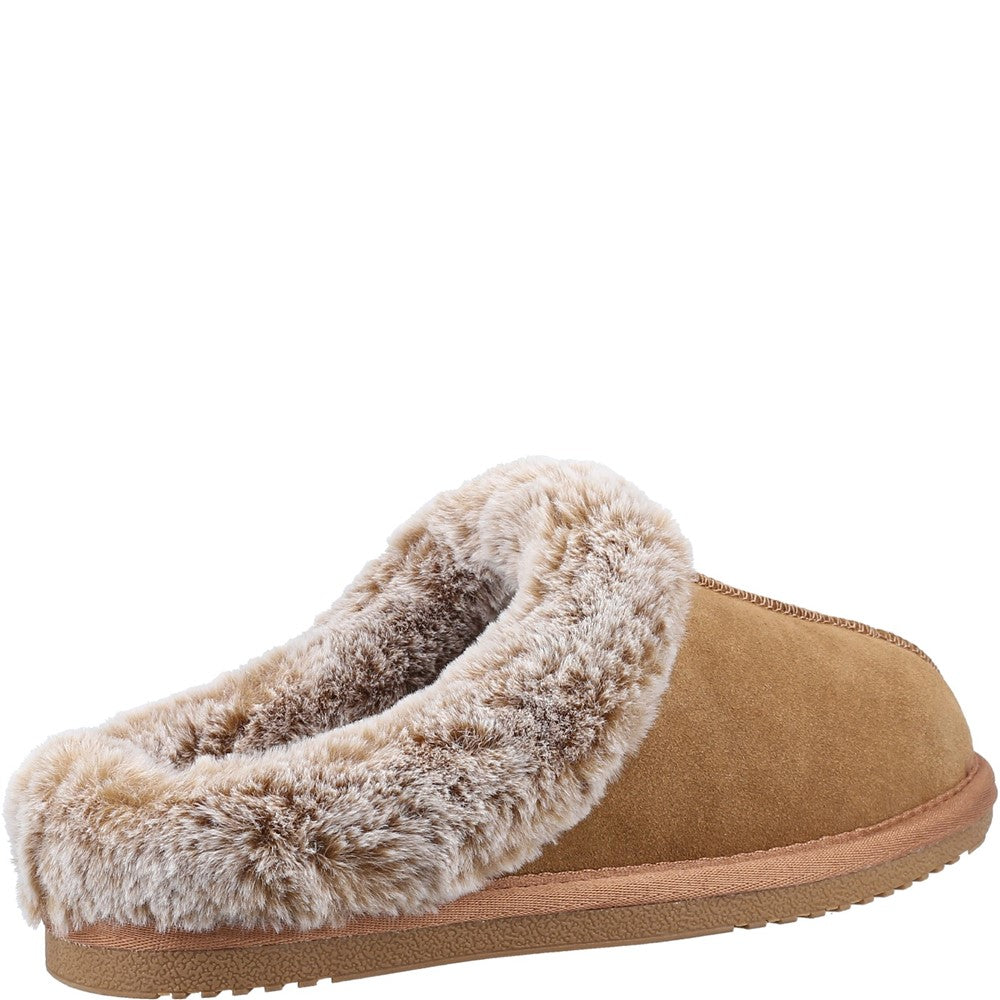Classic Ladies Slippers Tan Hush Puppies Amara Slipper