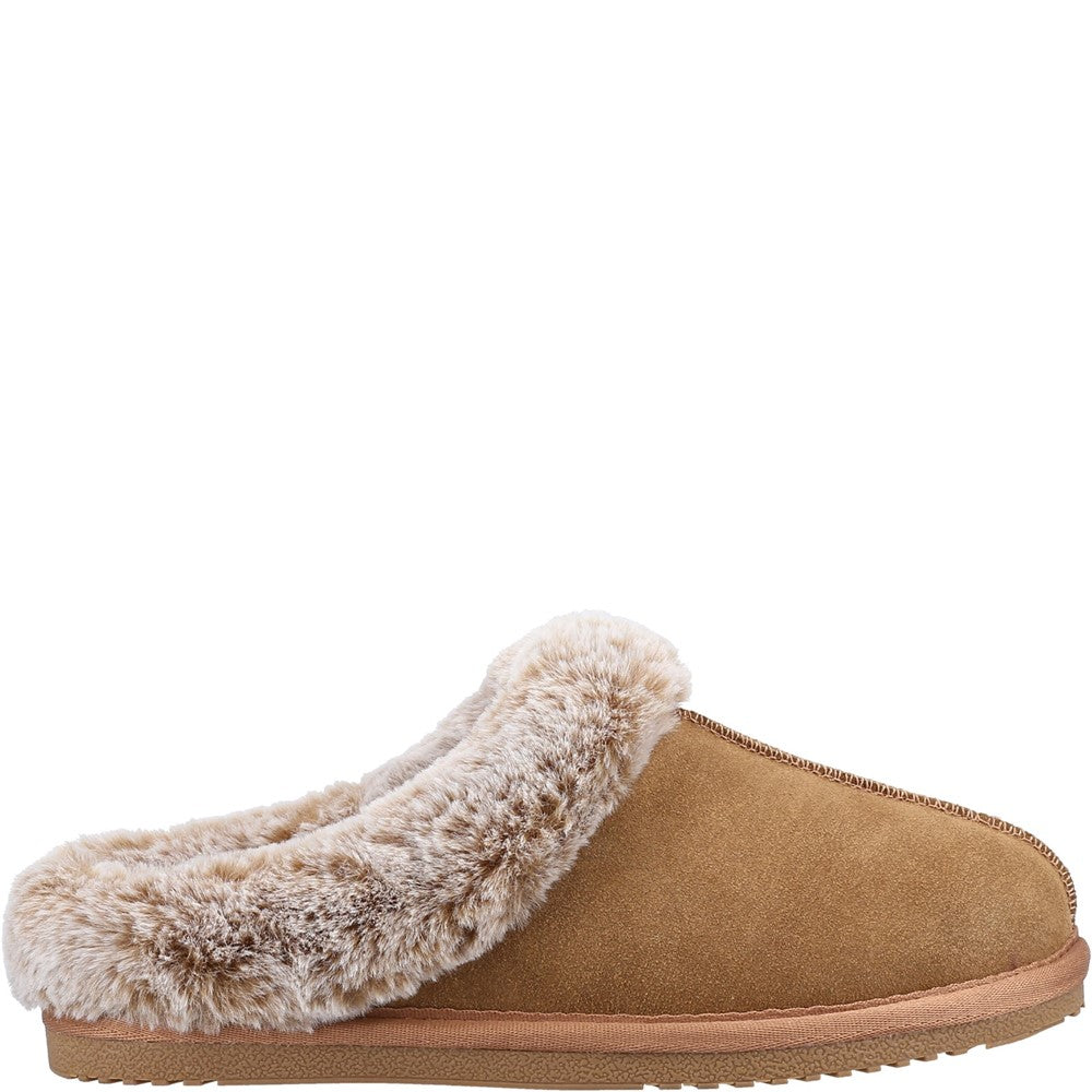 Classic Ladies Slippers Tan Hush Puppies Amara Slipper