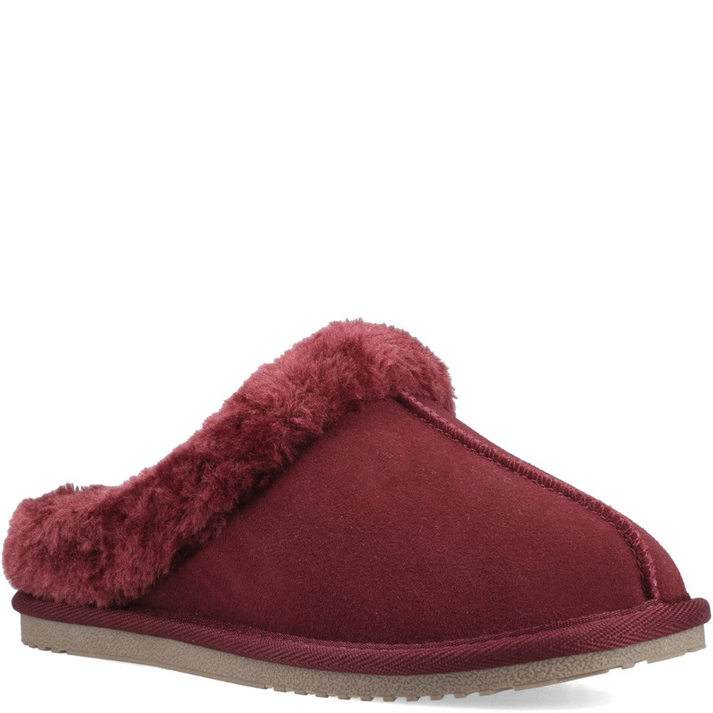 Classic Ladies Slippers Bordo Hush Puppies Amara Slipper