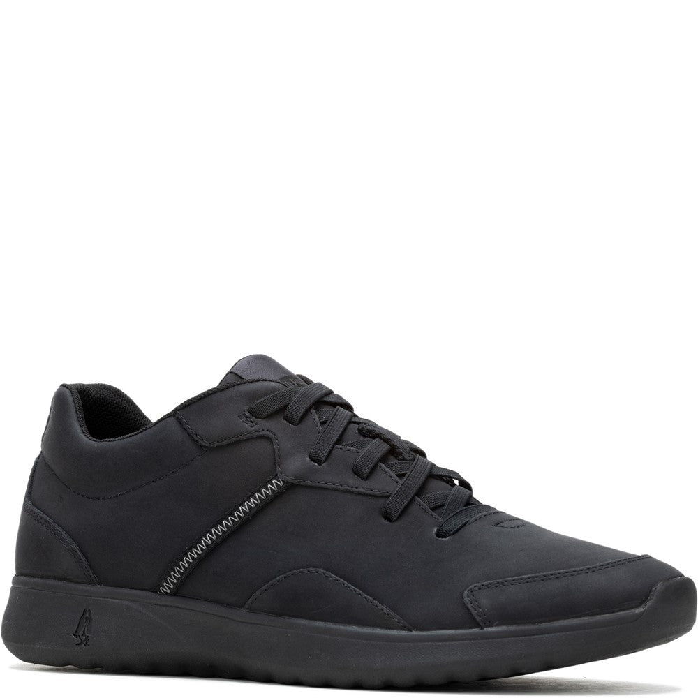 Mens Sports Black Hush Puppies The Good Trainer