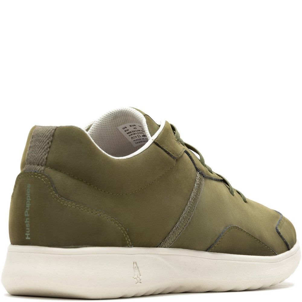 Mens Sports Olive Hush Puppies The Good Trainer