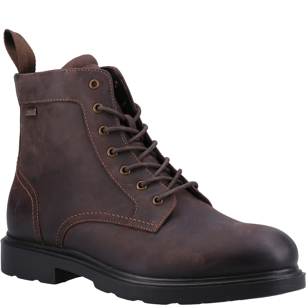 Mens Boots Brown Hush Puppies Porter Lace Boot