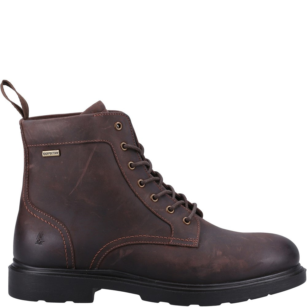 Mens Boots Brown Hush Puppies Porter Lace Boot