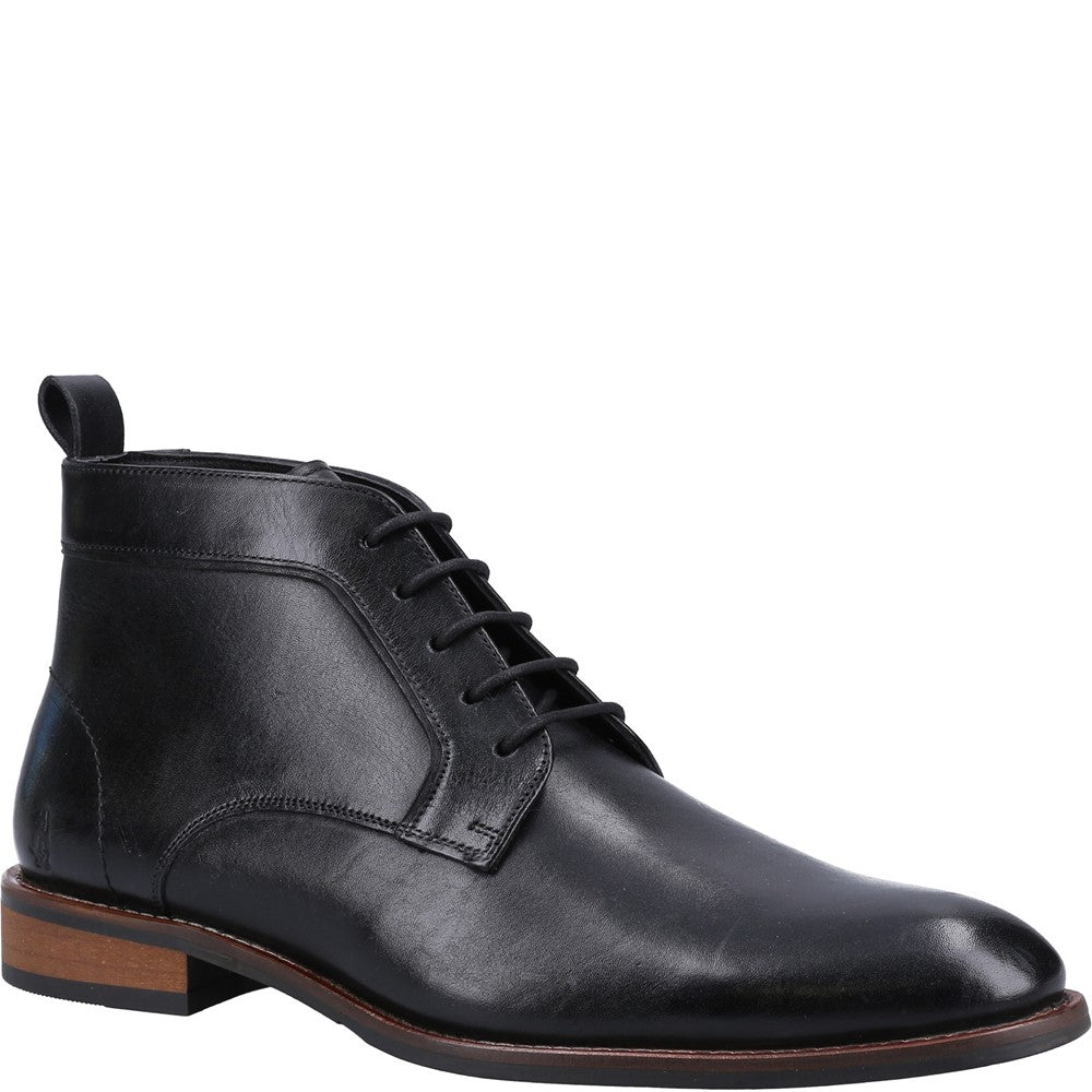 Mens Formal Boots Black Hush Puppies Declan Lace Boot