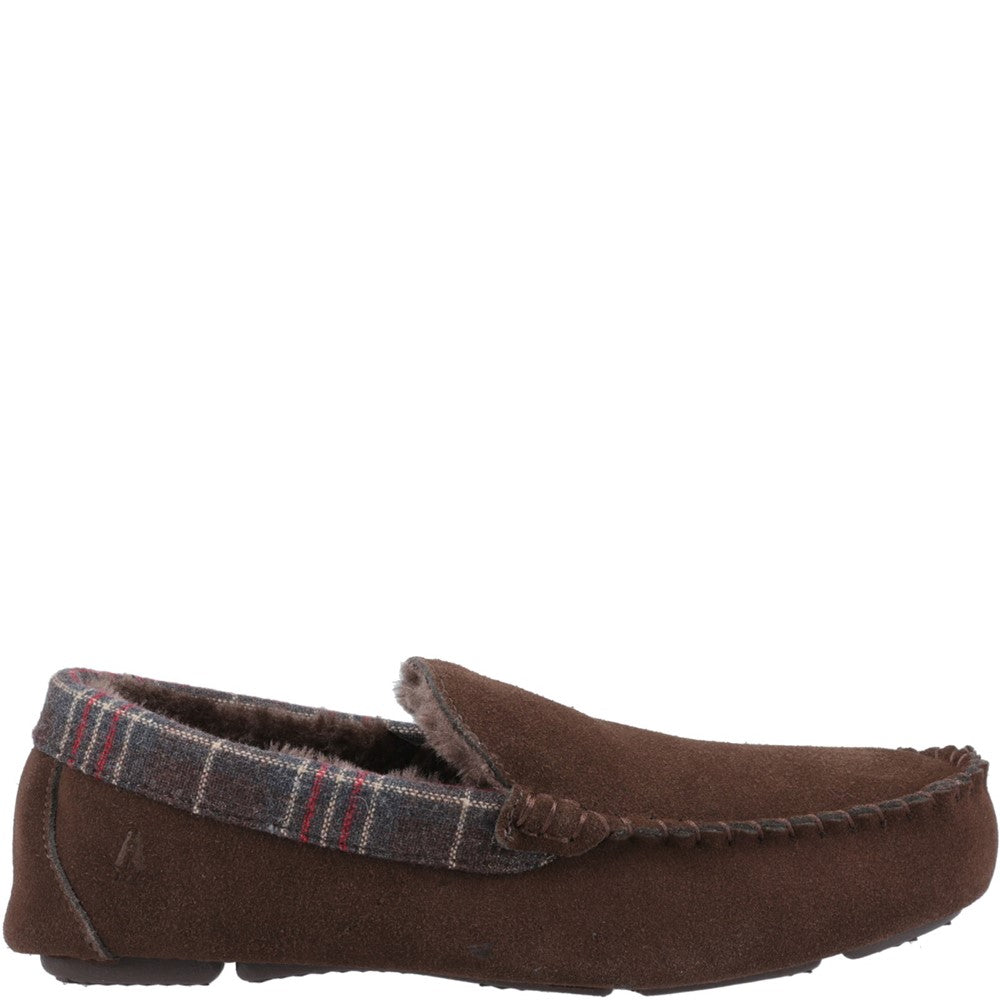 Classic Mens Slippers Brown Hush Puppies Andreas Slipper
