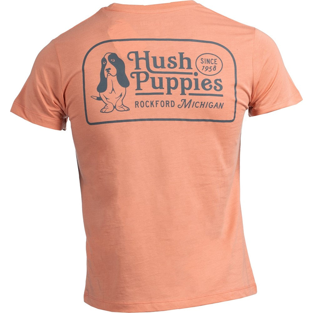 Tee Shirts Pink Hush Puppies Retro Basset Tee