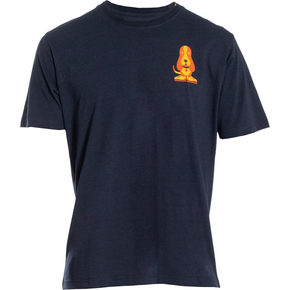 Tee Shirts Blue Hush Puppies Mens Modern Basset Tee
